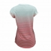Γυναικεία Μπλούζα με Κοντό Μανίκι Nike SS Dip Dye Burnout Κόκκινο Λευκό