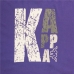 Heren-T-Shirt met Korte Mouwen Kappa Sportswear Logo Paars