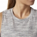 Camiseta de Tirantes Mujer Reebok Marble Muscle Gris claro