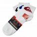 Kratke Čarape QuikSilver Sportswear Bijela 3 pari