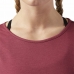Kortarmet T-skjorte til Kvinner Reebok Work Mesh Mørkerød