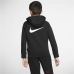 Detská športová bunda Nike Swoosh Čierna