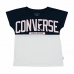 Barn T-shirt med kortärm Converse Worldwide Mörkblå