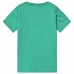 Child's Short Sleeve T-Shirt Converse Stripe Star Chevron  Green