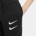 Otroške športne kratke hlače Nike Swoosh Črna