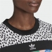 Dames-T-Shirt met Korte Mouwen Adidas Cropped Zwart (42)
