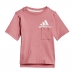 Conjunto Desportivo para Crianças Adidas Badge of Sport Summer Coral