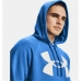 Férfi kapucnis pulóver Under Armour Rival Big Logo Kék