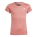 T-Shirt met Korte Mouwen voor kinderen Adidas Aeroready Zalm
