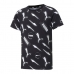 T-Shirt met Korte Mouwen voor kinderen Puma AOP Zwart