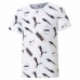 T-Shirt met Korte Mouwen voor kinderen Puma AOP Wit