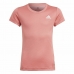 T-Shirt met Korte Mouwen voor kinderen Adidas Aeroready Zalm