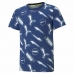 T-Shirt met Korte Mouwen voor kinderen Puma AOP Donkerblauw