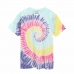 Kortarmet T-skjorte til Menn Vans Rainbow Spiral Cyan
