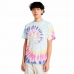 Heren-T-Shirt met Korte Mouwen Vans Rainbow Spiral Cyaan