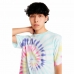 Kortærmet T-shirt til Mænd Vans Rainbow Spiral Cyan