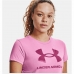 Dames-T-Shirt met Korte Mouwen Under Armour Graphic Roze