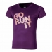 Child's Short Sleeve T-Shirt Asics  Graphic Go Run It  Purple