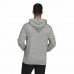 Moški Pulover s Kapuco Adidas Essentials Mélange Embroidered Svetlo siva