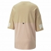 T-shirt med kortärm Dam Puma Colorblock Beige