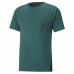 Pánské tričko s krátkým rukávem Puma Tmavě zelená Pánský