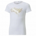 T-Shirt met Korte Mouwen voor kinderen Puma Alpha Wit