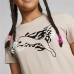 Παιδικό Μπλούζα με Κοντό Μανίκι Puma Μπεζ