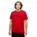 Heren-T-Shirt met Korte Mouwen Timberland Kennebec Linear Rood
