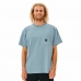 Herren Kurzarm-T-Shirt Rip Curl Pocket Quality Surf  Blau