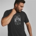 T-shirt med kortärm Herr Puma Performance Logo Svart Män