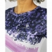 Women’s Short Sleeve T-Shirt Cartri Bastet Pink Lilac White Padel