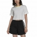 Kortærmet T-shirt til Kvinder Adidas Tiny Trefoil Hvid