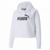Női kapucnis pulóver Puma Essentials Logo Fehér