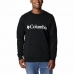 Vyriškas džemperis be gobtuvo Columbia Logo Fleece Crew Juoda
