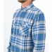 Koszula z długim rękawem Męska Hurley Santa Cruz Niebieski