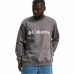 Herensweater zonder Capuchon Columbia Logo Fleece Crew Donker grijs