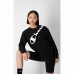 Women’s Sweatshirt without Hood Champion Diagonal Logo Black