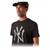 Kortærmet T-shirt til Mænd New Era NY Yankees MLB Størrelse XL Sort