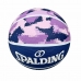 Bola de Basquetebol Commander Solid  Spalding Solid Purple Pele 6 Anos