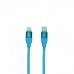 Data / Charger Cable with USB Contact LIGHTING Type C Blue (1,5 m)
