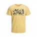 Camisola de Manga Curta Homem  JJBECS SHAPE TEE Jack & Jones 12224688 Amarelo