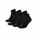 Спортни Чорапи Puma Quarter Plain Черен 3 броя