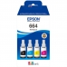 Tinteiro de Tinta Original Epson C13T664640 Multicolor Preto
