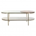 Кофейный столик DKD Home Decor Glamour Позолоченный Металл Мрамор 116 x 50 x 43 cm