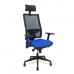 Biroja krēsls ar galvas atbalstu Horna P&C B3DR65C Zils