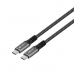 Kabel USB-C CoolBox COO-CAB-UC-240W 1,2 m Siva