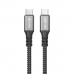 Kabel USB-C CoolBox COO-CAB-UC-240W 1,2 m Siva