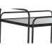 Стол-тележка DKD Home Decor Чёрный Металл Стеклянный 60,5 x 40,5 x 75,5 cm