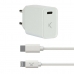 USB-laadija Iphone KSIX Apple-compatible Valge