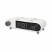 Relógio Despertador com Carregador sem Fios KSIX Retro Branco 10 W